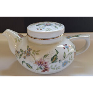 Andrea By Sadek Buckingham Floral Porcelain Teapot and Lid Individual 2 Cup